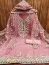 Ds Designer Suit Organza Silk Non Catalog Dress Material Wholesalers In Delhi
